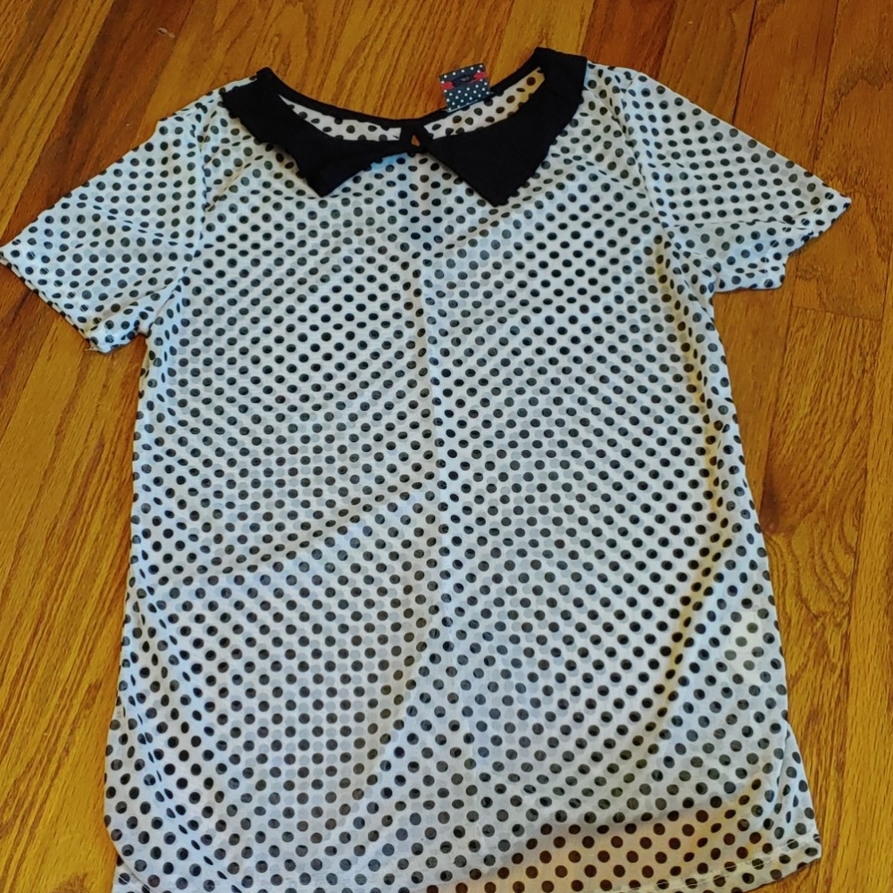 Polka dot blouse